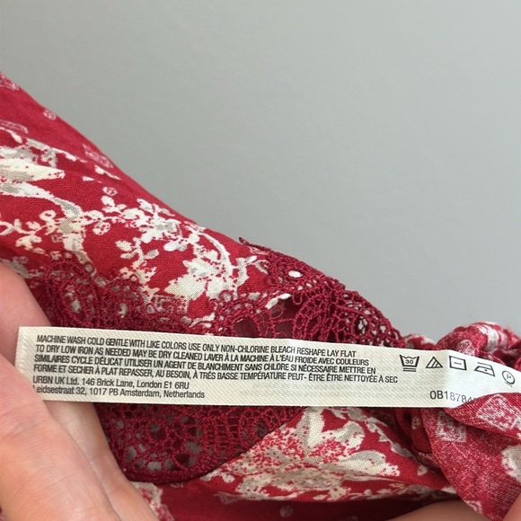 Free People After Hours Red Bodysuit Size M - Picture 11 of 16